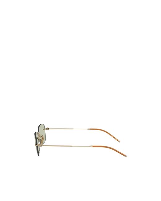 Oliver Peoples Metallic Tk-10 Rectangular-Frame Glasses for men