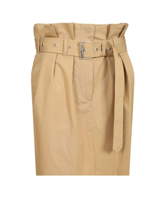 Dries Van Noten Natural Long Skirt