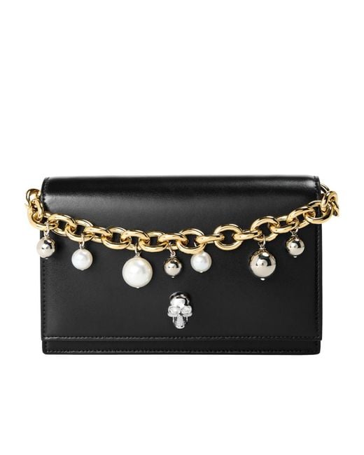 McQueen Black Mini Crossbody Bag