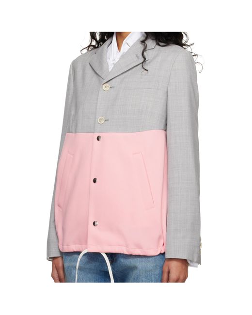 Comme des Garçons Pink Long Sleeve Jacket