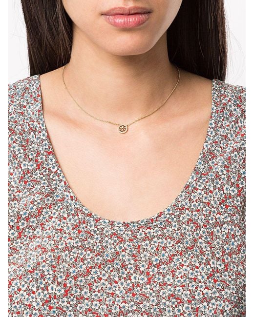Tory Burch White Miller Delicate Necklace