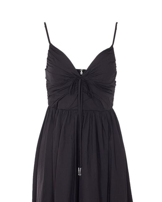 MICHAEL Michael Kors Blue Ruched Midi Dress
