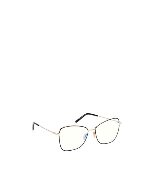 Tom Ford White Eyewear Butterfly-Frame Glasses for men
