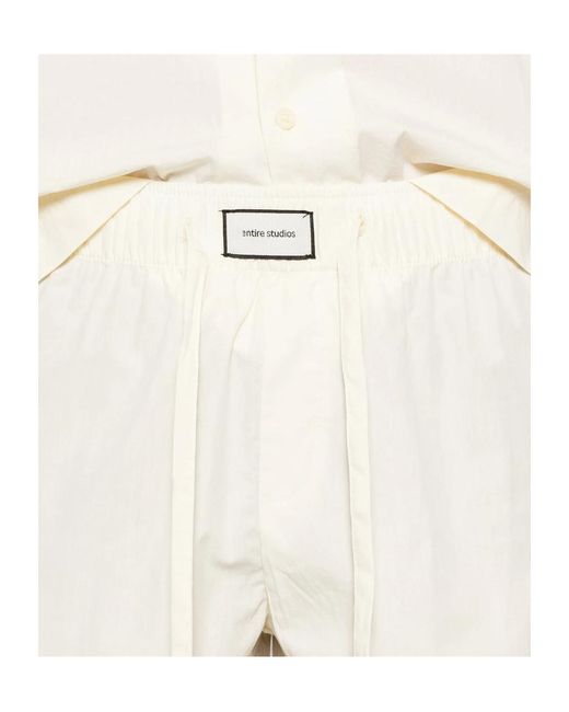 Entire studios White Drawstring Shorts for men