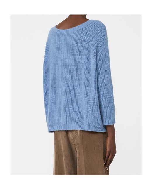 Weekend by Maxmara Blue Mohair Blend Knit Jumper