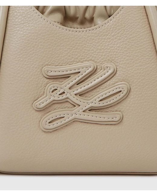 Karl Lagerfeld Natural Mini K/Autographbucket Bag