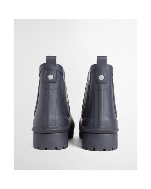 Barbour Blue Short Rain Boots