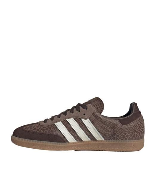 Adidas Originals Brown Samba Og Low-Top Sneakers for men
