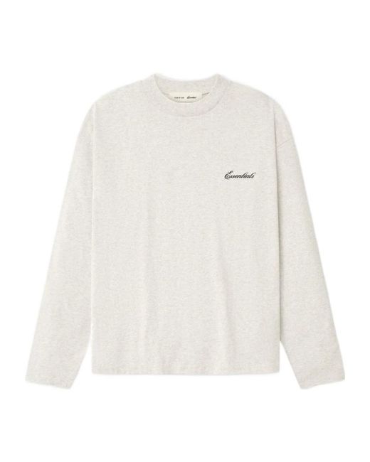 Fear Of God White Long-Sleeved T-Shirt for men