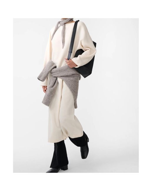 Studio Nicholson White Buttoned Midi Dress