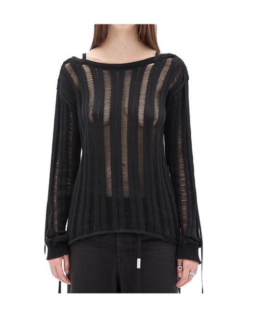 Ann Demeulemeester Black Gala Sweater