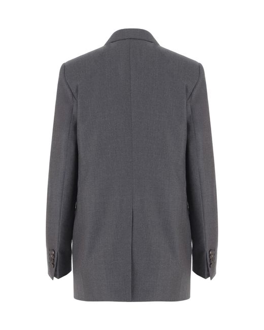 Tagliatore Gray Double-Breasted Tailored Jacket