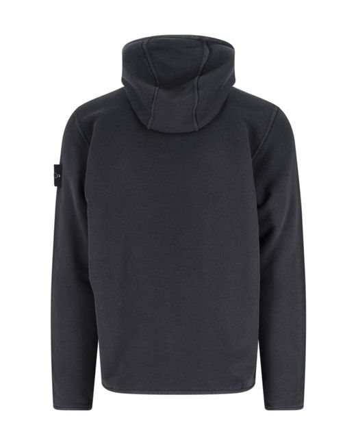 Stone Island Blue Long-Sleeved Casual Jacket for men