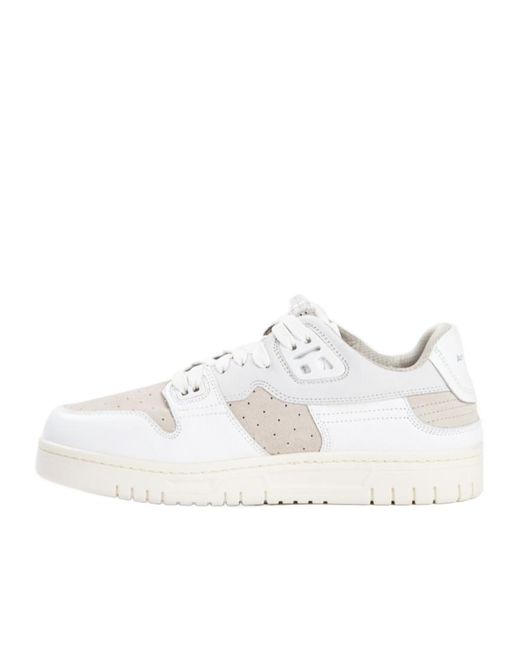 Acne White Basket Low-Top Sneakers for men