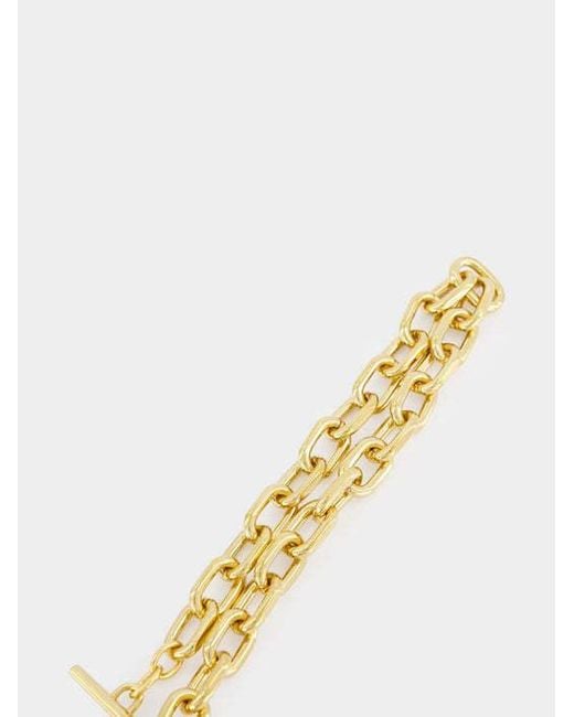 Rabanne Metallic Rabanne Chunky-Chain Oval Detail Necklace