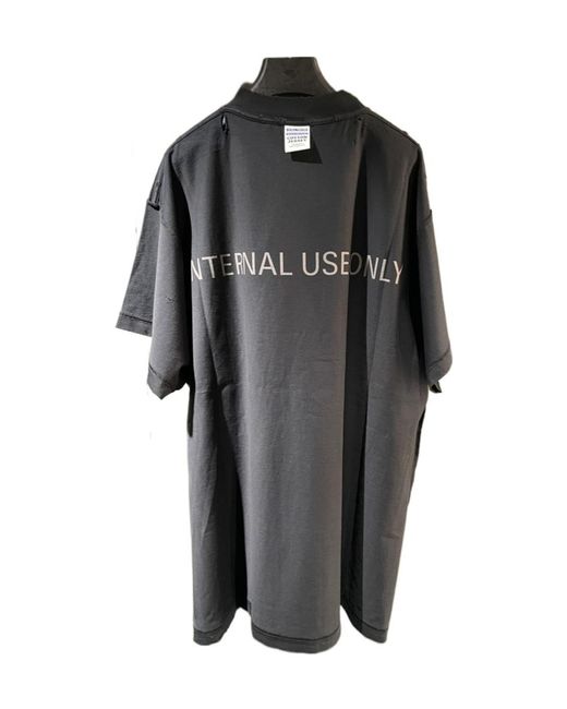 Balenciaga Internal Use Only Inside-Out T-Shirt Oversized in