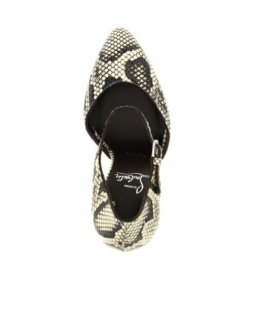 Christian Louboutin Metallic Stiletto-Heeled Sandals