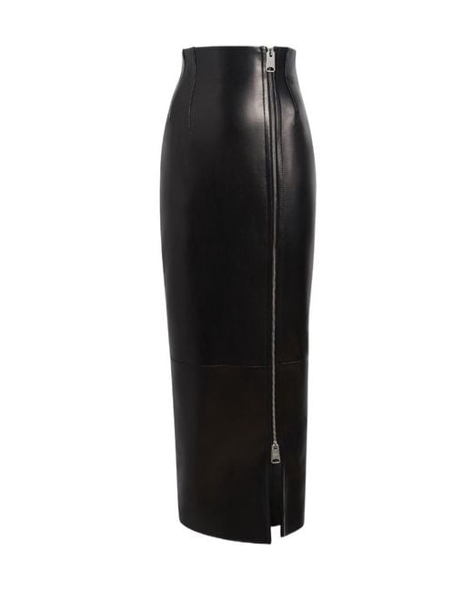 Khaite Black Gres Skirt