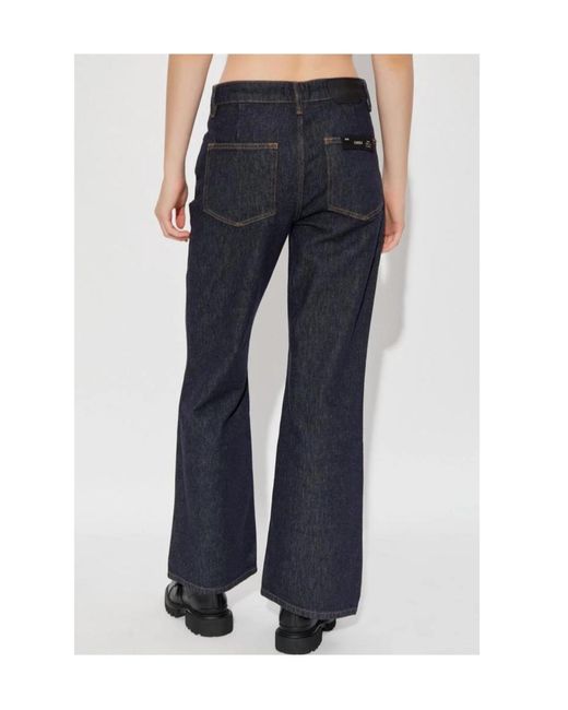 AllSaints Blue Ember Wide-Leg Jeans