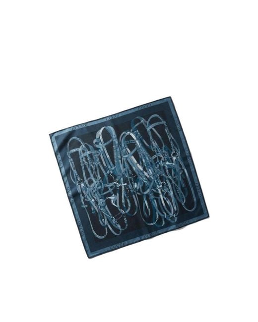 Gucci Blue Printed Pocket Square for men