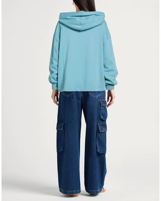 MAX&Co. Blue Solid Color Hoodie