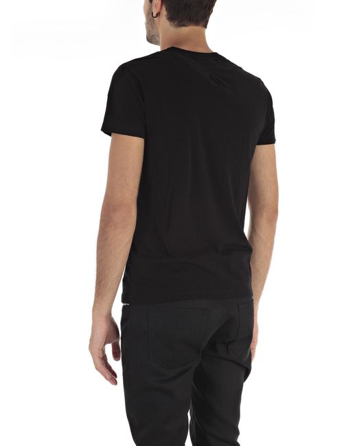Saint Laurent Black Print T-Shirt for men