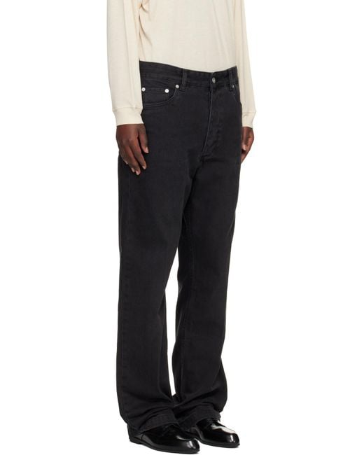 Studio Nicholson Black Belt Loop Jeans