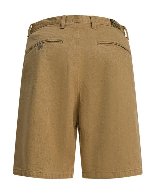 Kapital Green Belt Loop Shorts for men