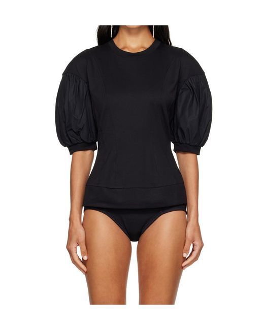 Simone Rocha Blue Puff Sleeve T-Shirt