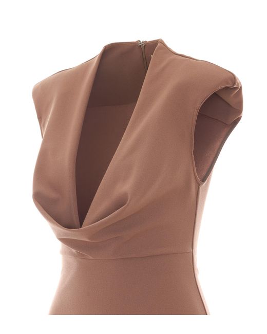 Aniye By Brown Dina Draped-Neck Mini Dress