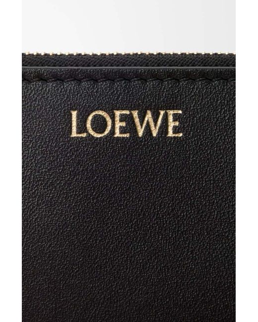 Loewe Black Zip-Around Card Wallet