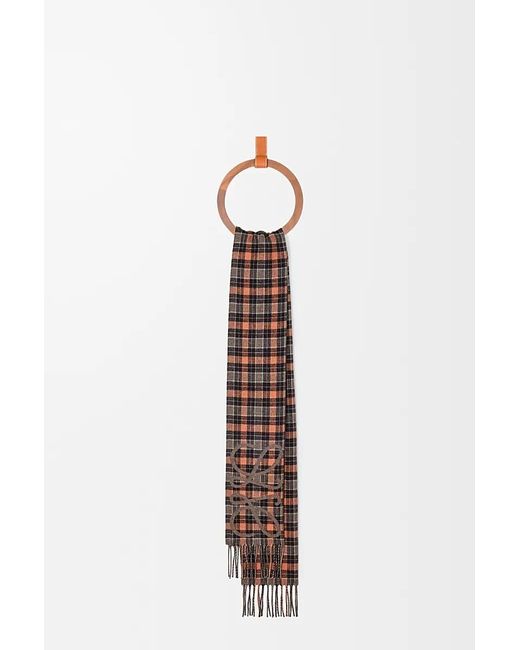 Loewe Brown Anagram Scarf