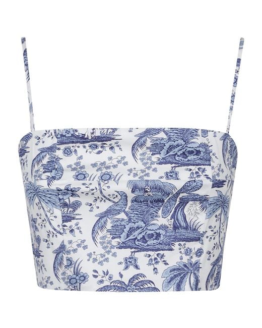Staud Blue Federico Top