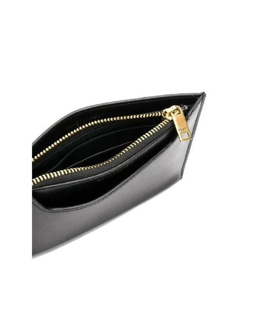 Saint Laurent Black Zippered Card Holder