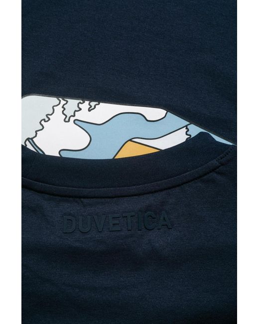 Duvetica Blue Short Sleeve T-Shirt for men