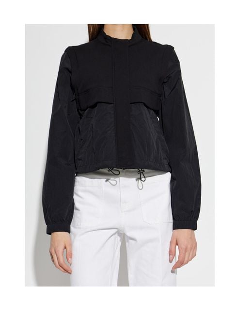 Emporio Armani Blue Convertible Drawstring Jacket