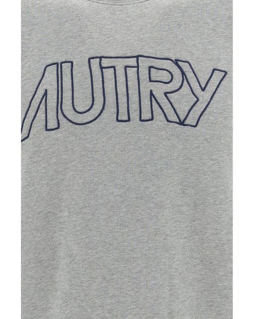Autry Gray Round-Necked Sweater