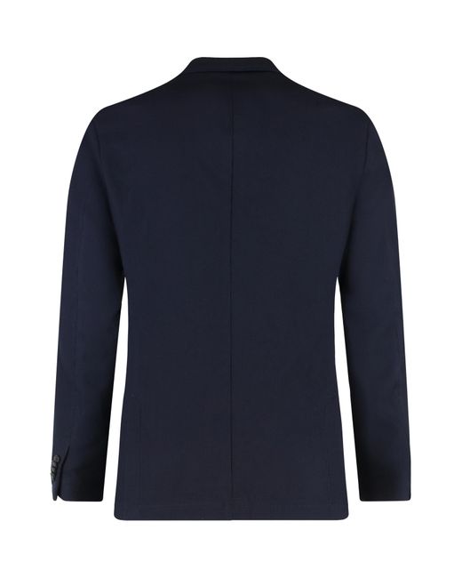 Boss Blue Double-Breasted Blazer for men
