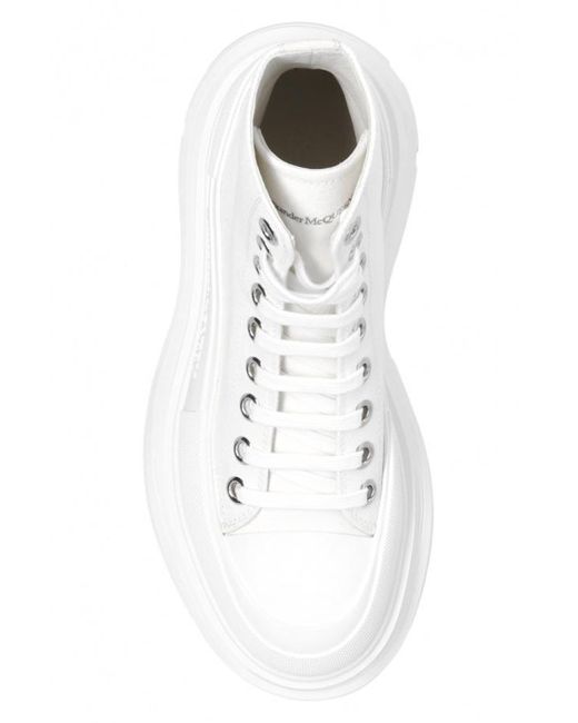 McQueen White Tread Slick Boots