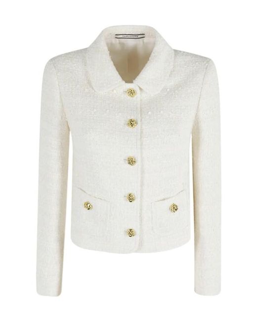 Tagliatore White Lapel Jacket