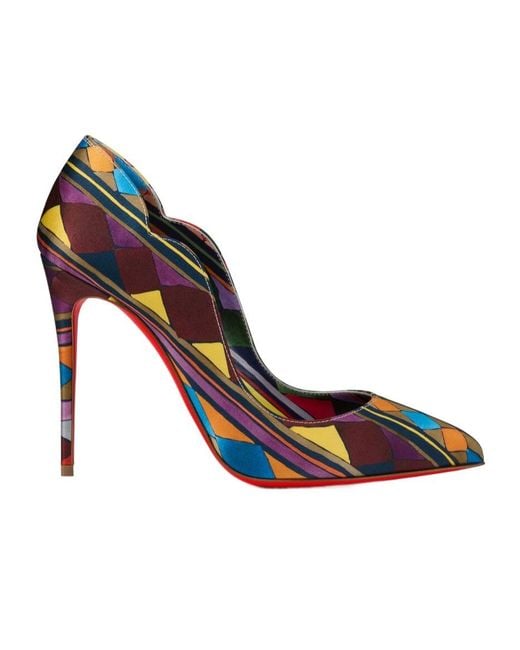 Christian Louboutin Blue Multi-Colored High Heels
