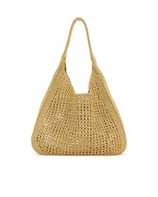 Miu Miu Metallic Logo Appliquéd Top Handle Bag