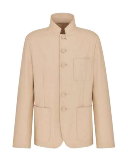 Dior Natural Officer Collar Jacket for men