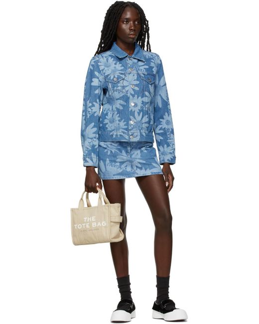 Marc Jacobs Natural Logo Printed Shoulder Bag