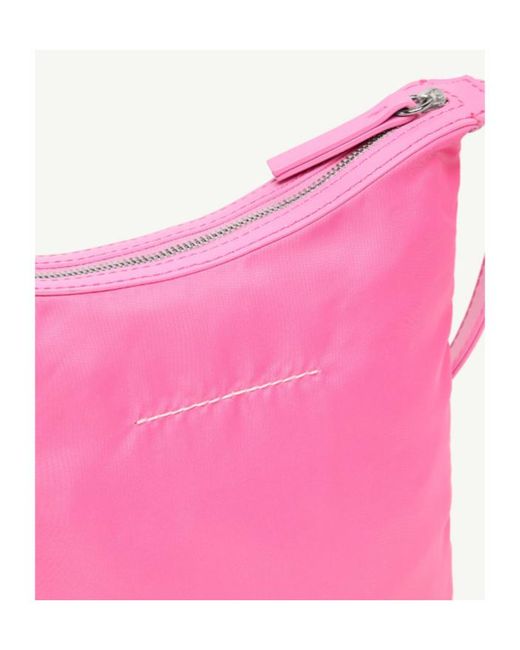 MM6 by Maison Margiela Pink Numeric Crossbody Shoulder Bag