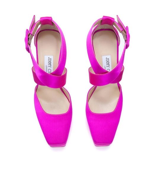 Jimmy Choo Pink Thick Heels