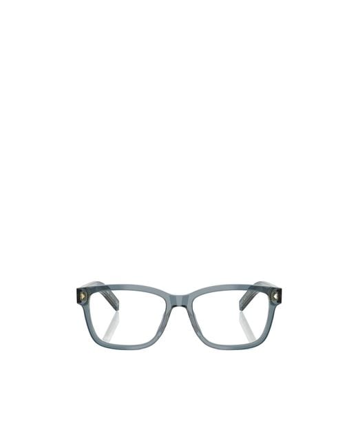 Prada White Eyewear Square Frame Glasses for men