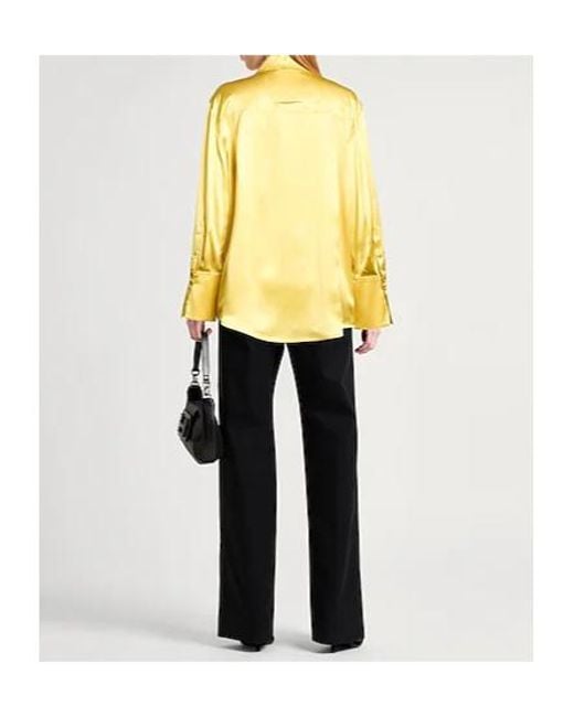 MAX&Co. Yellow Long Sleeve Shirt
