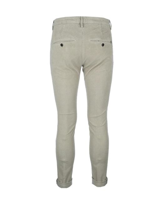 Dondup Gray Trousers for men