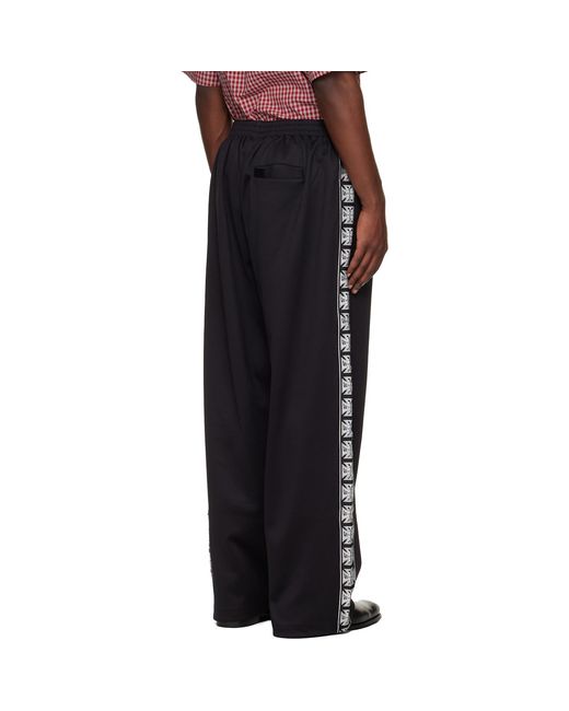Vetements Blue Logo Patch Track Pants for men